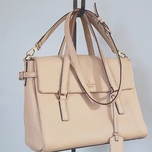 Kate Spade  crossbody/satchel bone Leather Bag 🥰